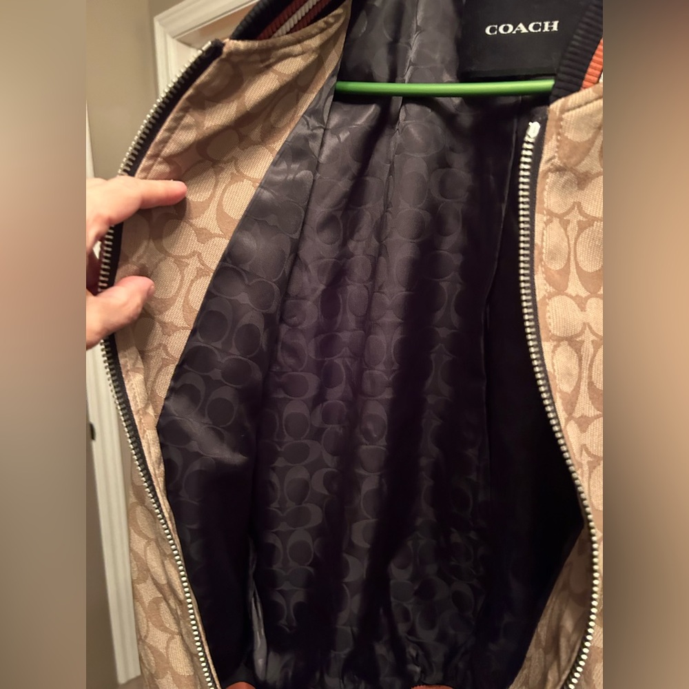 COACH SIGNATURE MONOGRAM BOMBER JACKET - Picture 3 of 6